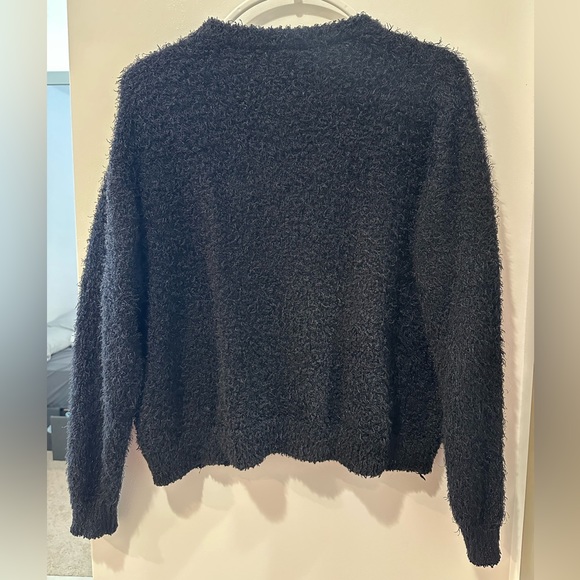 H&M Black Fuzzy Sweater - Picture 3 of 3